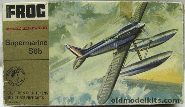 Frog 1/72 Supermarine S-6B (S.6B) Floatplane - Trail Blazers Issue, F164 plastic model kit